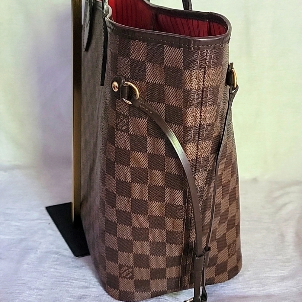Auth ❤️ Louis Vuitton Neverfull Damier ebene MM - Picture 8 of 15